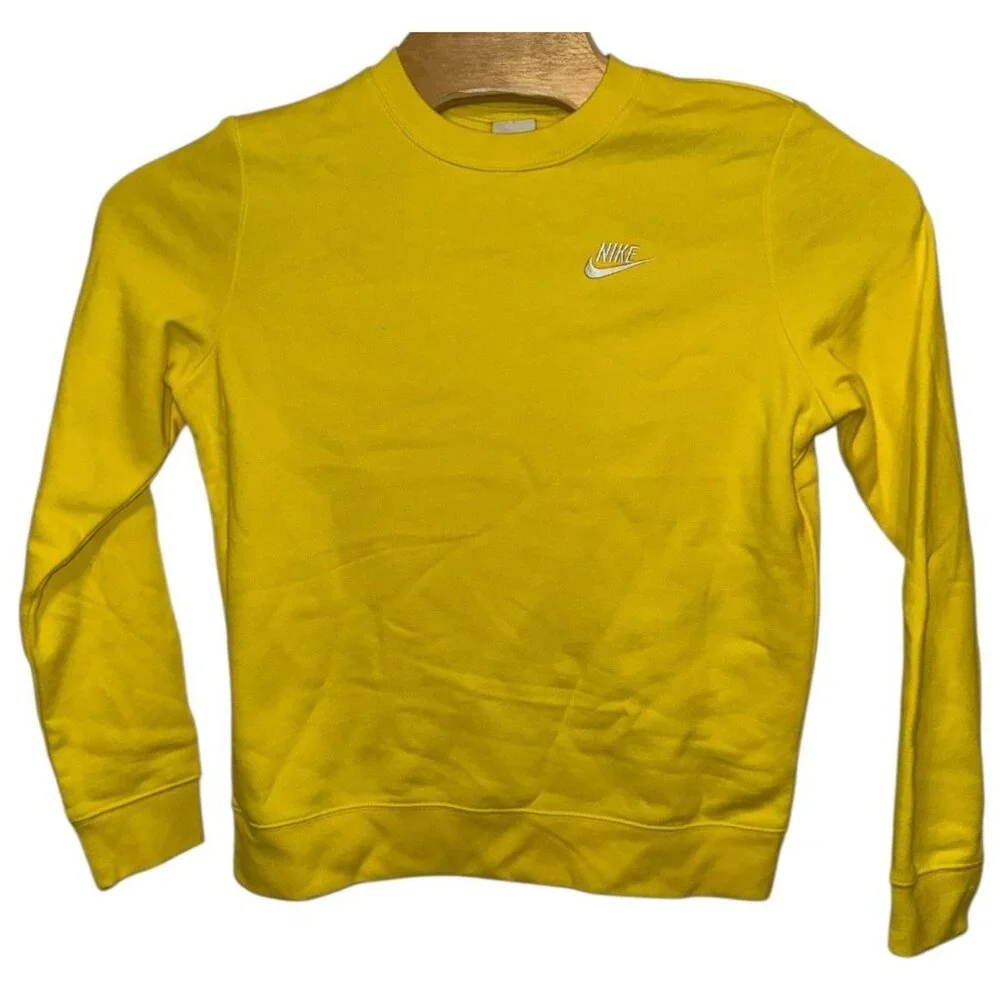 Nike Club Brushed Fleece‎ Pullover Crewneck Sweatshirt DQ5473-731 Women's S New